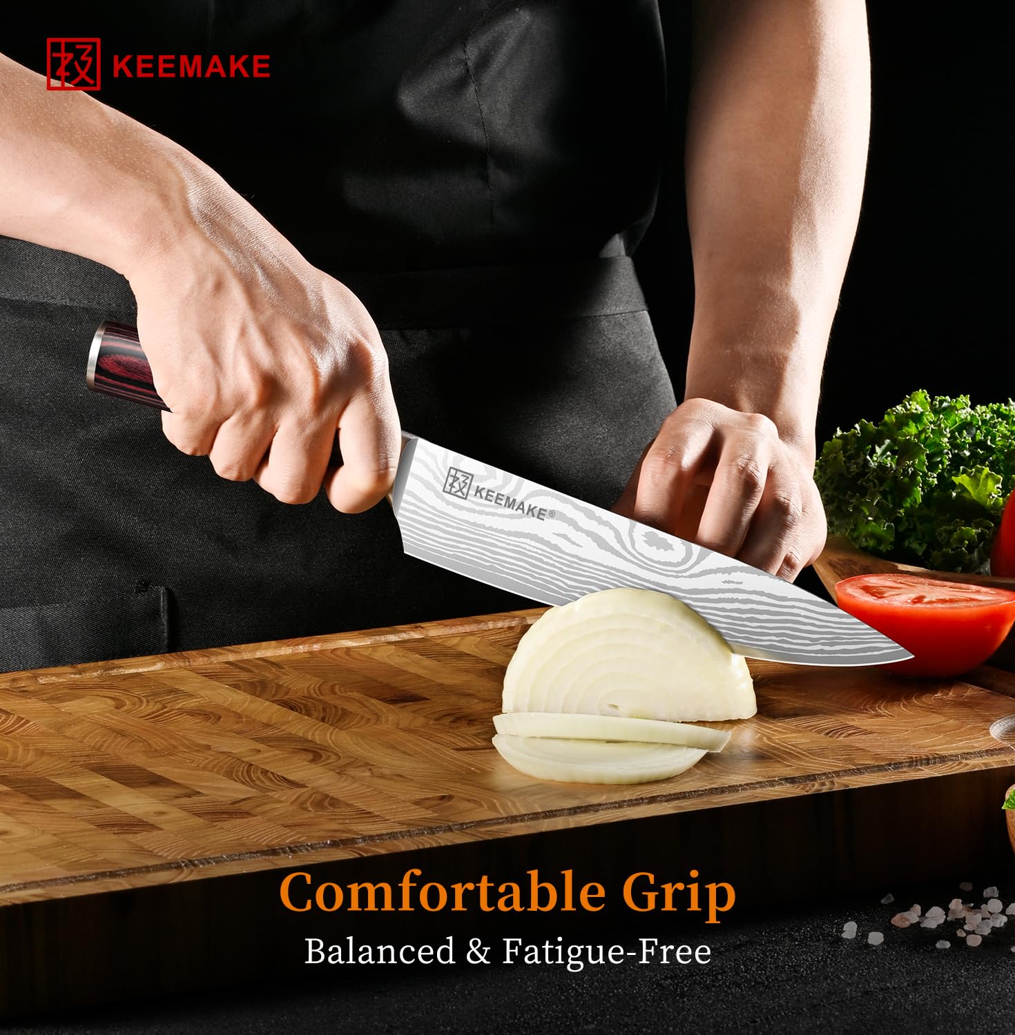 KEEMAKE gift-box packaging highlights presentable kitchen knife