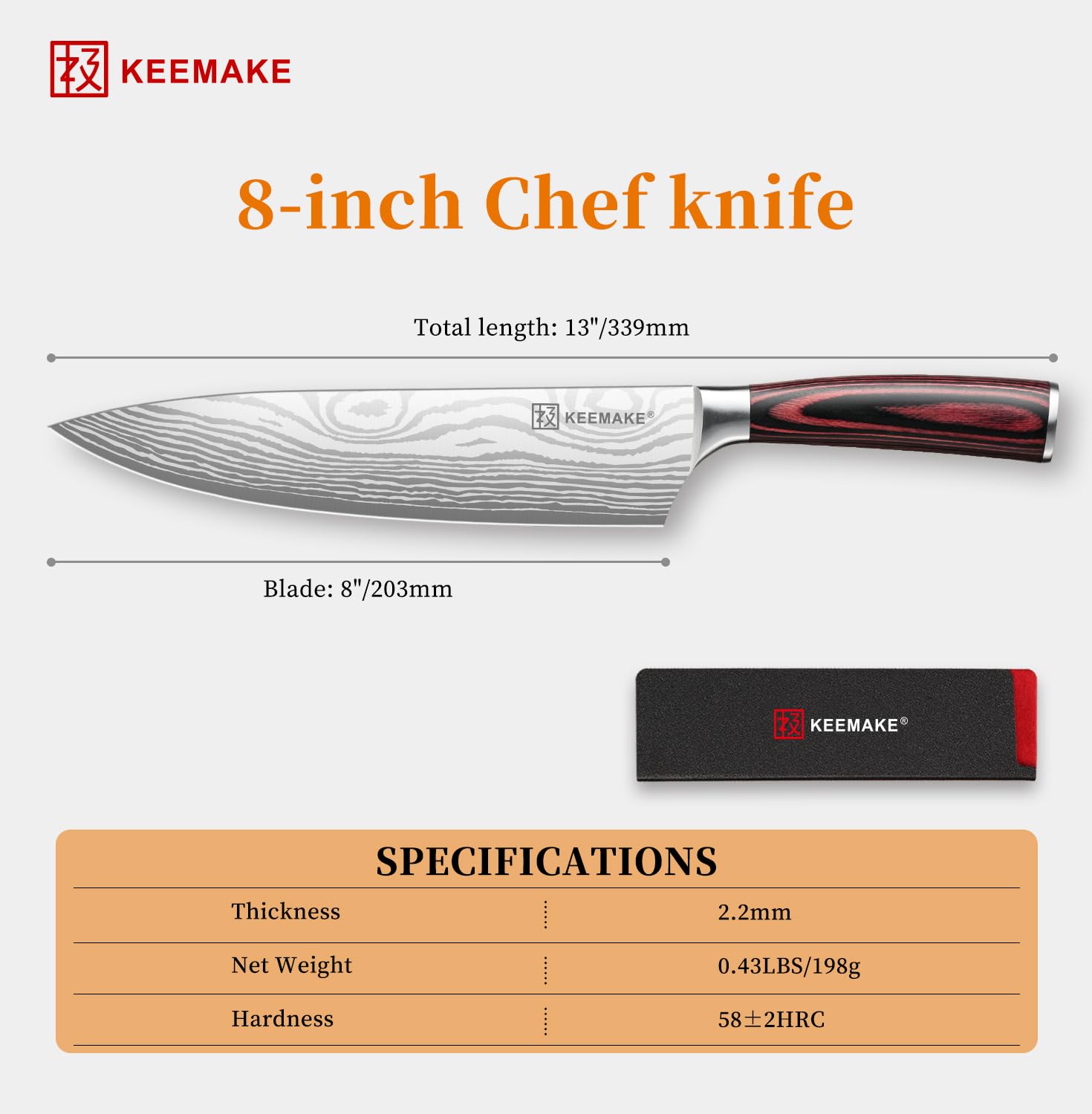 KEEMAKE versatile cutting action for chopping, dicing, slicing, mincing