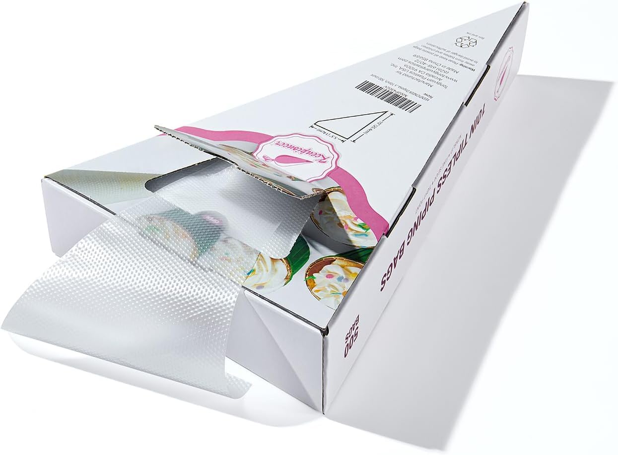 Keenpioneer thin material piping bags for easy, controlled squeezing