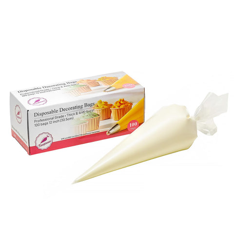 Keenpioneer piping bag 12-inch clear for precise decorating and mess-free icing.