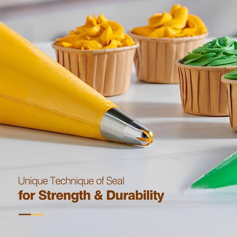 Keenpioneer piping bag with hygienic dispenser packaging for easy storage and use.