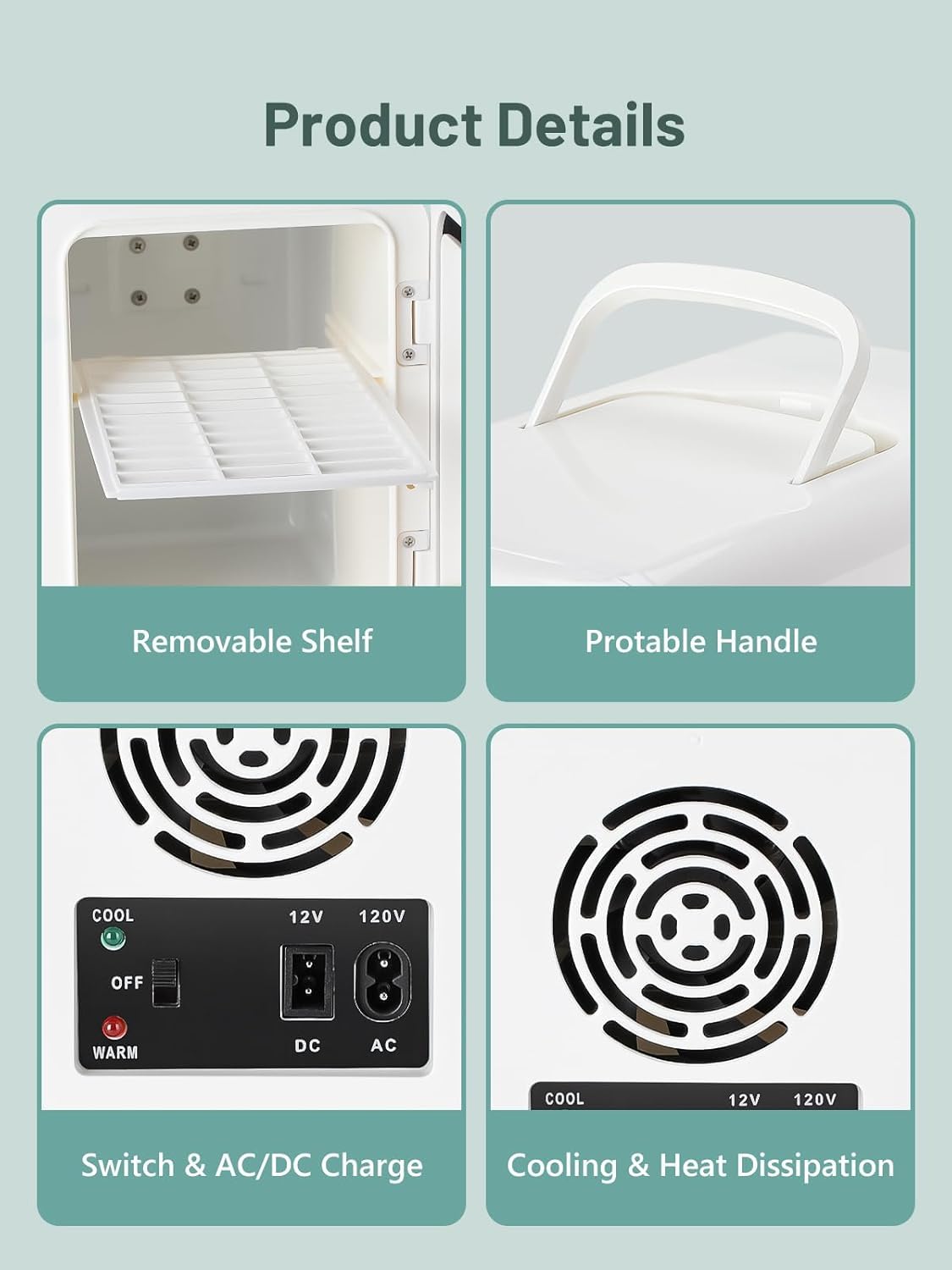 KEENSTAR front view highlights compact, stylish design for desks or countertops.