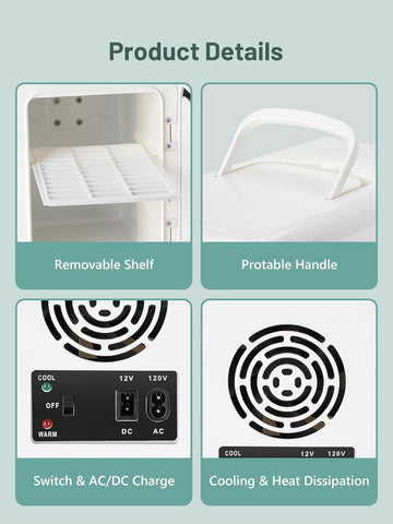 KEENSTAR front view highlights compact, stylish design for desks or countertops.
