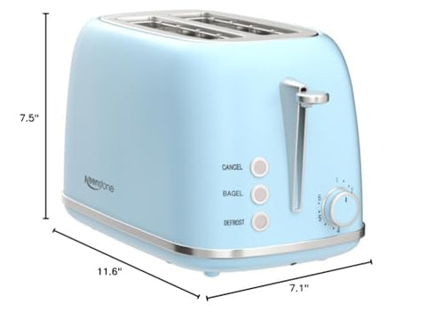 Keenstone blue retro design adds style and practicality to the kitchen.