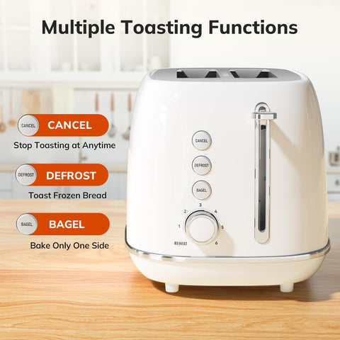 Keenstone toaster bagel function for one-sided browning