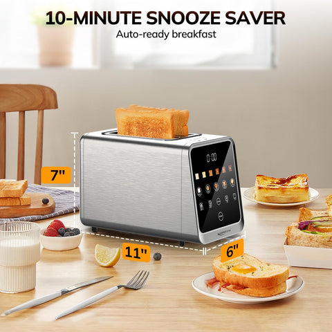 Keenstone Toaster stainless steel design blends with modern kitchens.