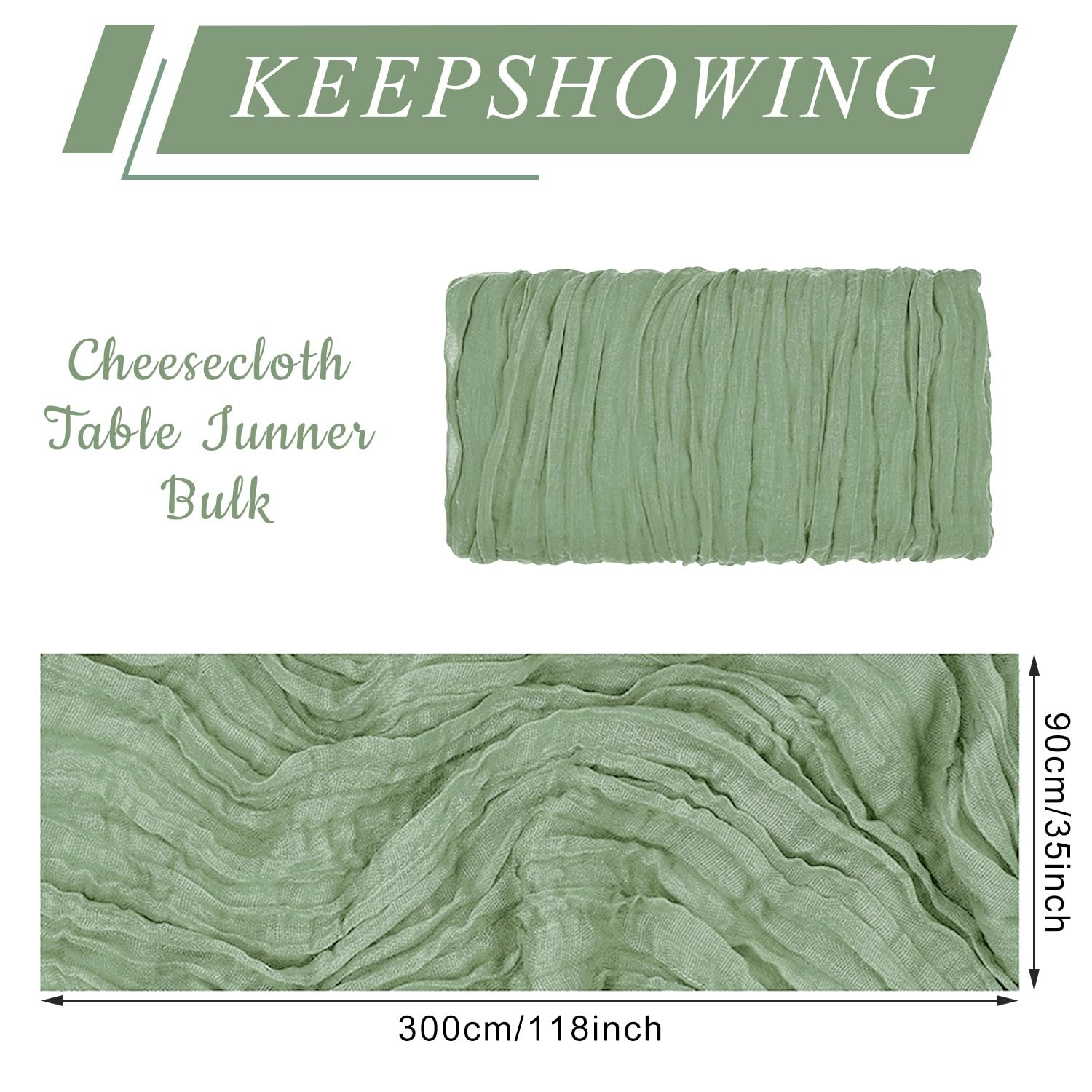 Keepshowing boho wedding table runner closeup shows soft polyester fabric for delicate décor