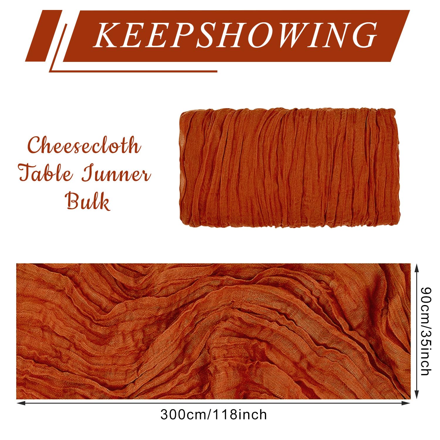 KEEPSHOWING boho wedding table runner terracotta complements centerpiece palettes