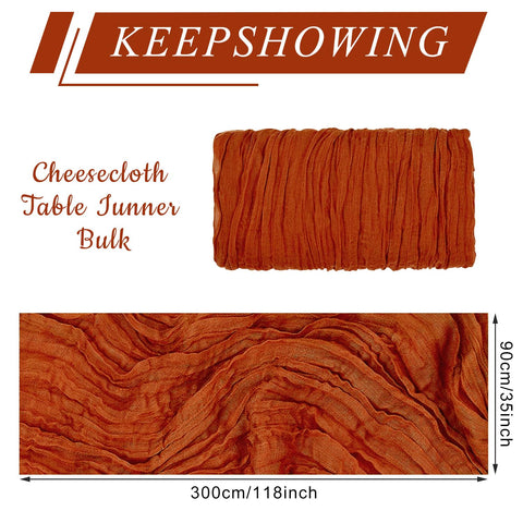 KEEPSHOWING boho wedding table runner terracotta complements centerpiece palettes