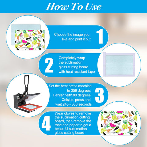 Keepwaters DIY design-friendly glass board for personalized sublimation art.