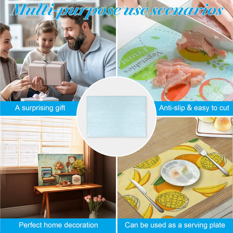 Keepwaters rubber-bottom board prevents slips during kitchen tasks.
