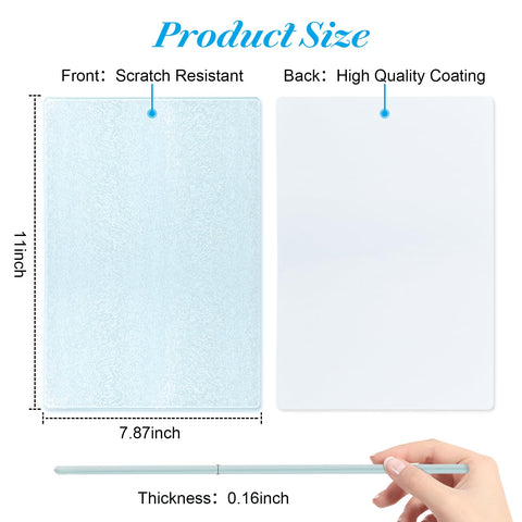 Keepwaters textured tempered-glass cutting board highlights durable, heat-ready surface.