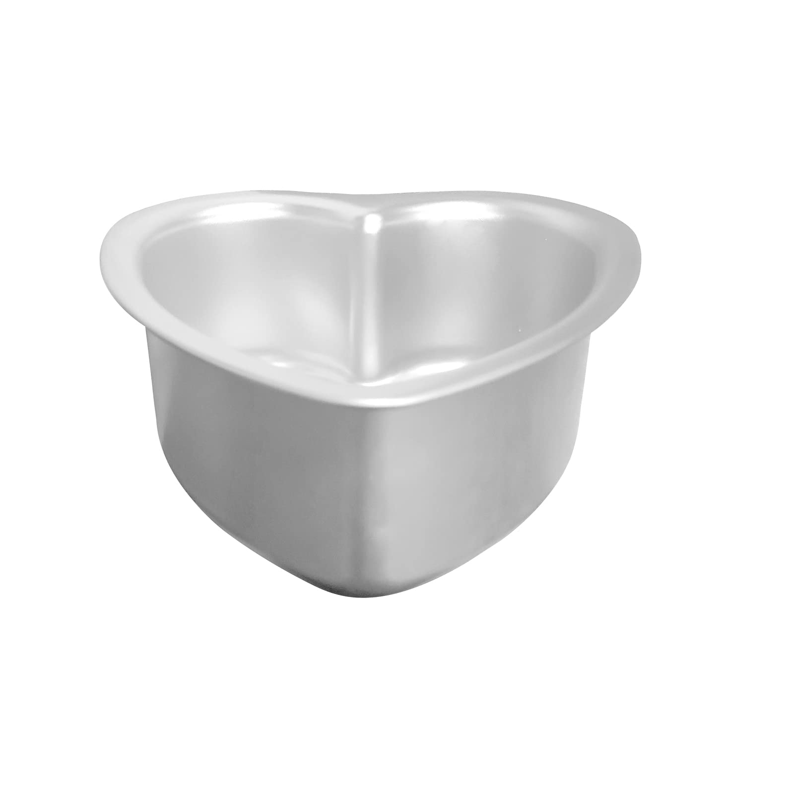 Top view of Kefyixc heart shaped pan showing batter alignment and shape