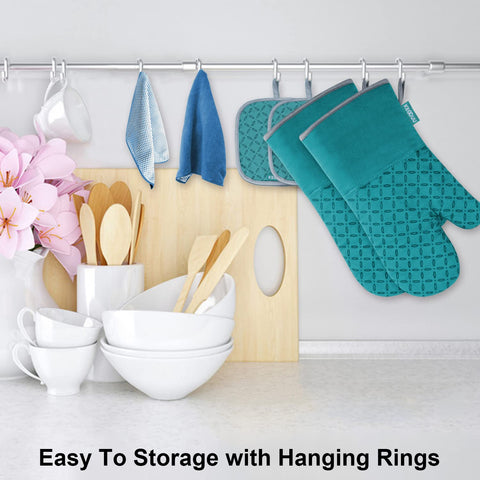 KEGOUU 500°F heat resistance protects hands during cooking