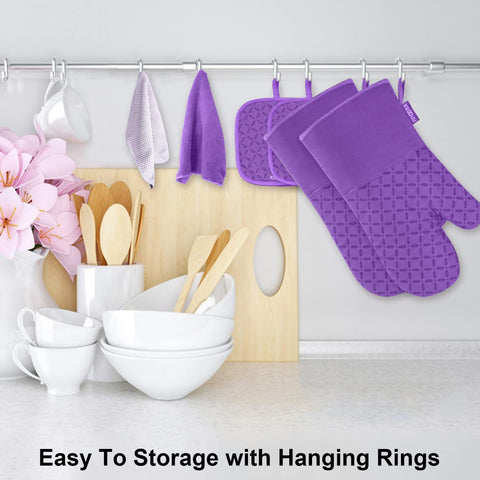 KEGOUU kitchen towels absorb moisture for quick cleanups after cooking.