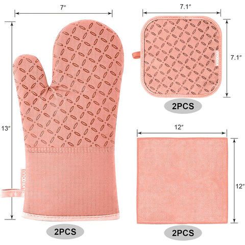 KEGOUU pot holders demonstrating heat protection and secure grip