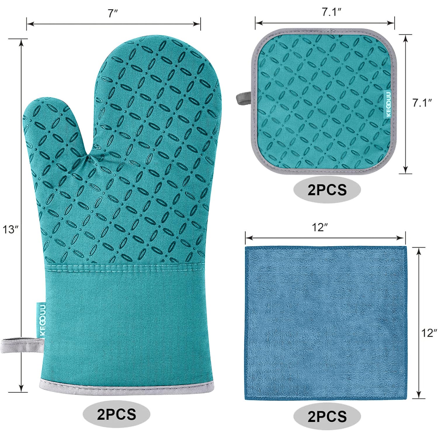 KEGOUU pot holders offering a secure grip on hot pans