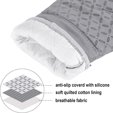 KEGOUU soft quilted cotton lining provides breathable comfort during cooking