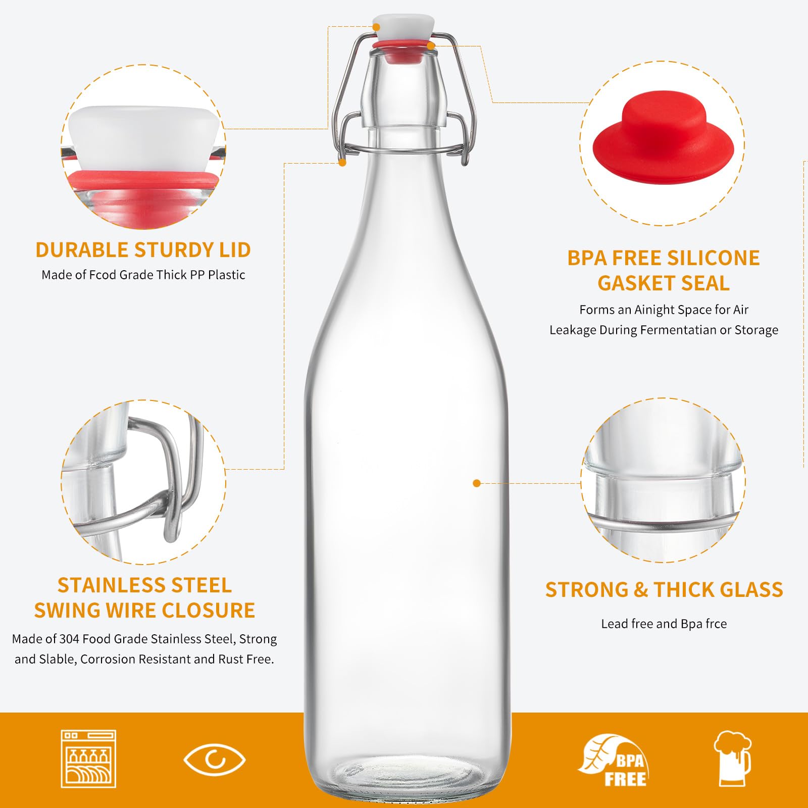 Keigocare bottle pourers for smooth, mess-free dispensing.