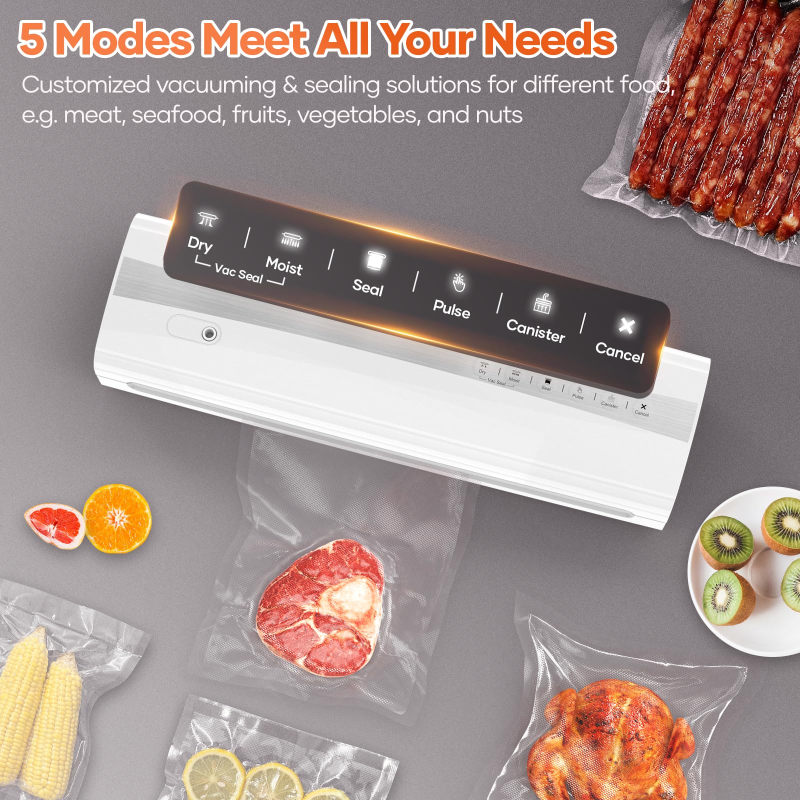 Kejector bag cutter and vacuum tube for versatile sealing