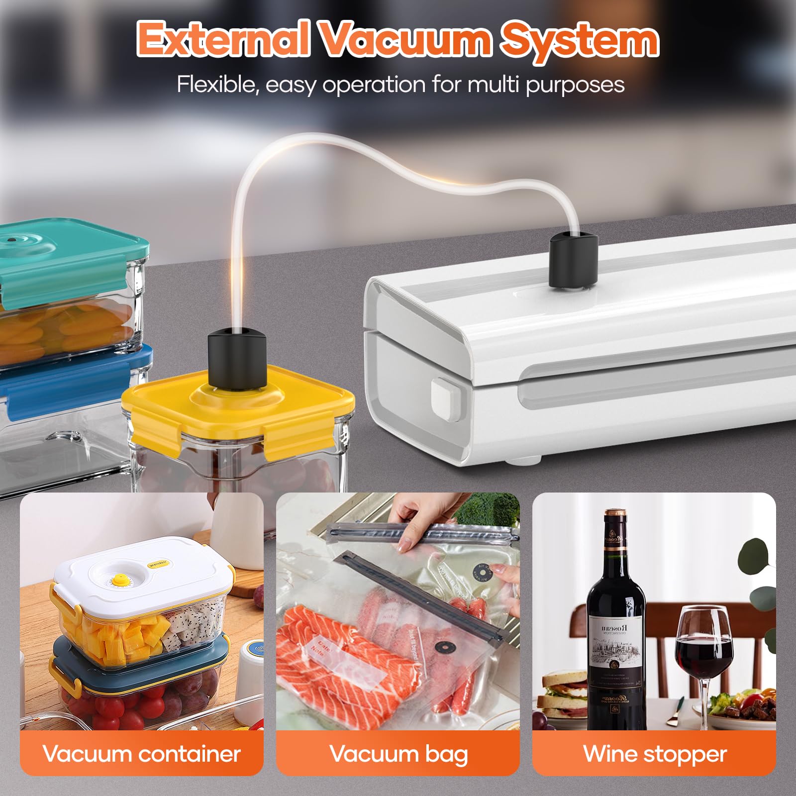 Kejector easy-clean design with durable ABS surface