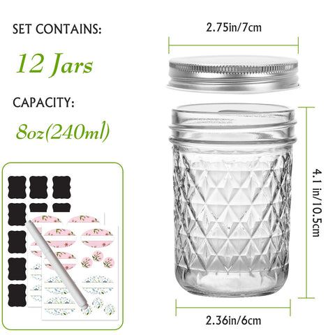 Keketin wide-mouth 240ml jar open ideal for filling with preserves.