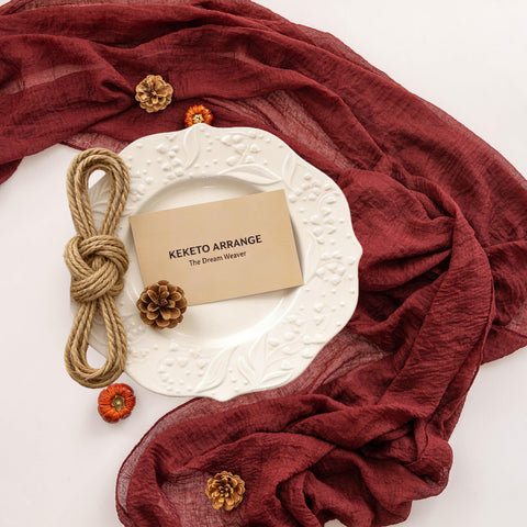 Keketoarrange cheesecloth close-up reveals soft texture and breathable drape