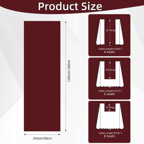 Keketoarrange rustic wedding table with burgundy runner