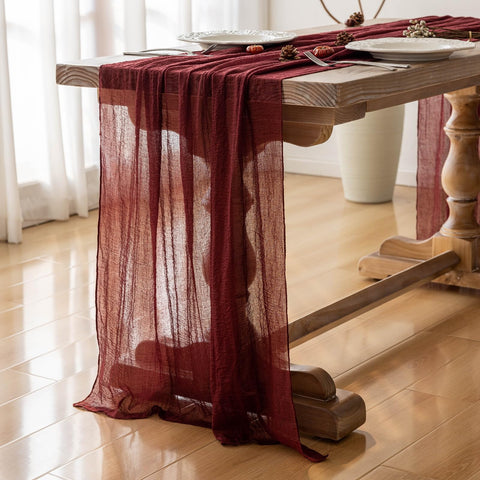 Keketoarrange Valentine's table scene featuring burgundy runner