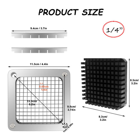 KELEYU stainless steel blade set ensures durable, rust-resistant performance.