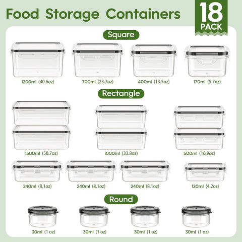 KEMETHY square containers ideal for portioning and lunch storage.