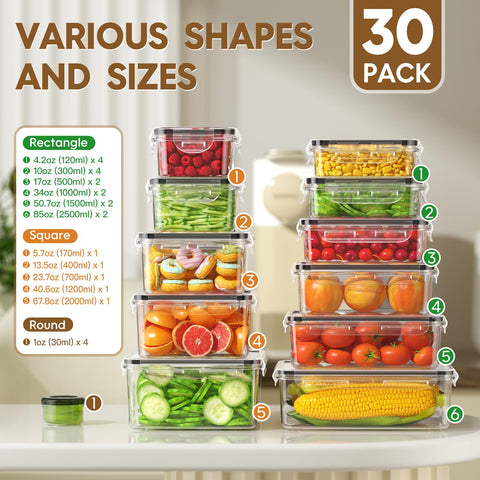 Kemethy square containers with lids ensuring airtight storage and stackability.