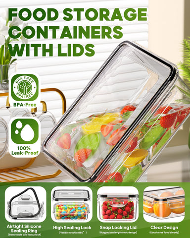 KEMETHY round containers keep soups and snacks organized.