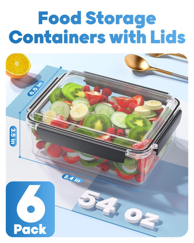 KEMETHY 7-cup stackable containers optimize pantry space and organization.
