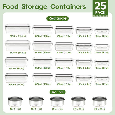 KEMETHY airtight leak-proof containers for fridge organization
