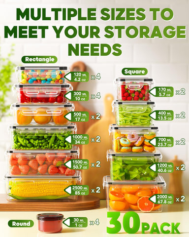 KEMETHY airtight lids with silicone seals prevent spills and maintain freshness.