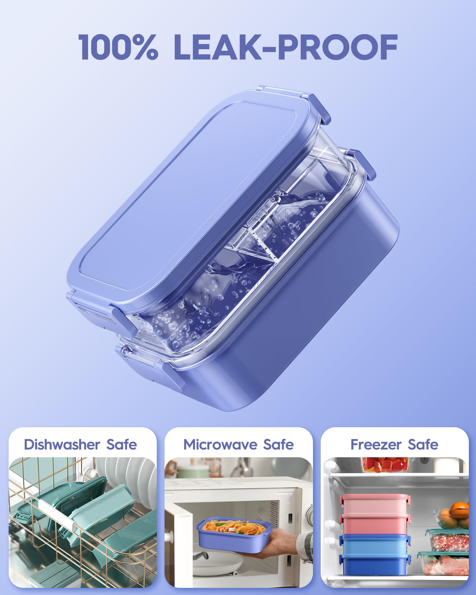 KEMETHY dual sauce containers for dressings or dips.