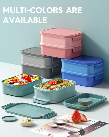 Kemethy bento green color set adds vibrant daily lunch appeal.