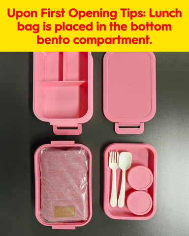 KEMETHY insulated thermo bag interior visible, keeps meals warm during commutes.