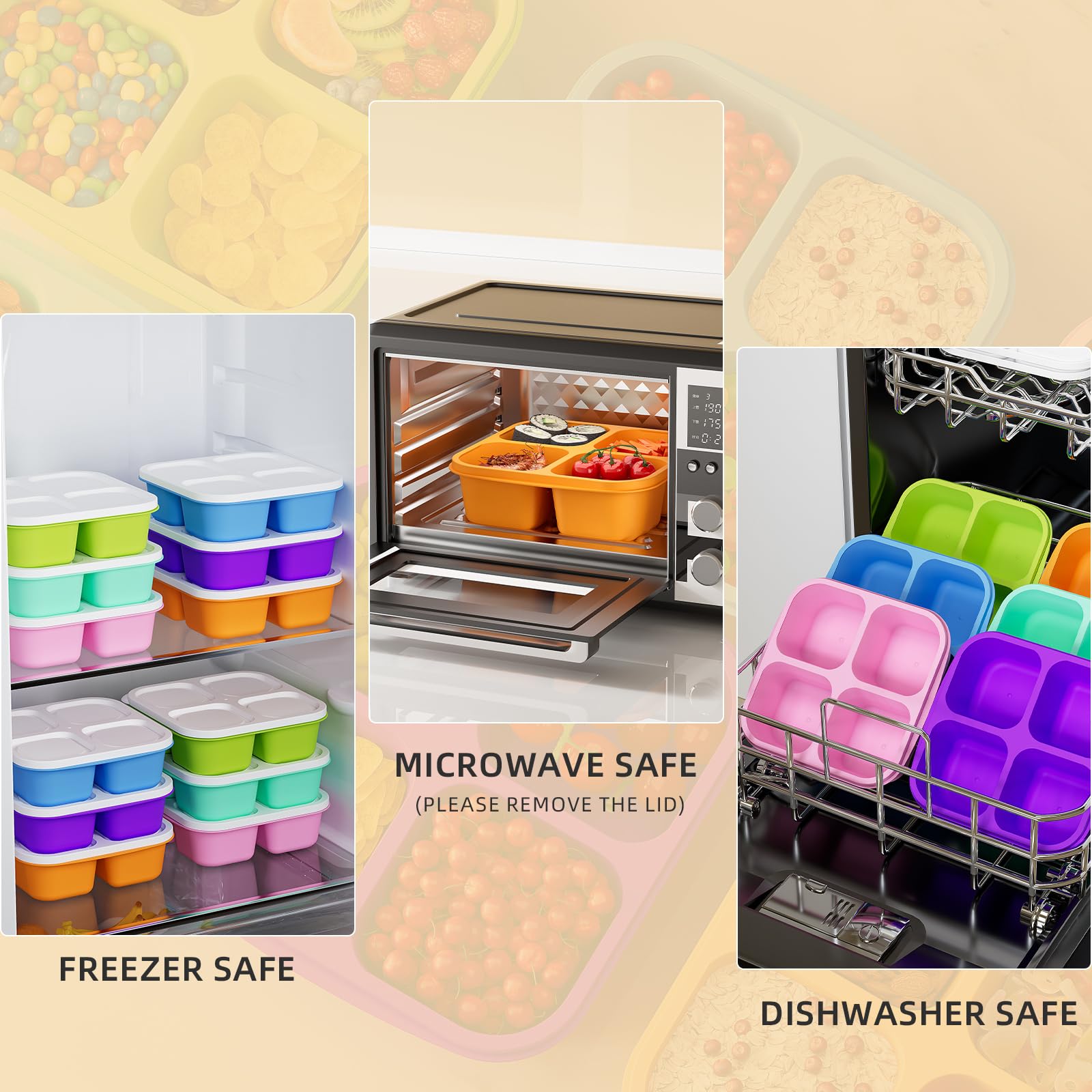 Kemethy microwave-safe container supports reheating meals without flavor transfer.