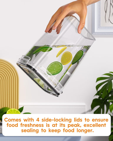 KEMETHY BPA-free food-grade plastic ensures safe dry storage
