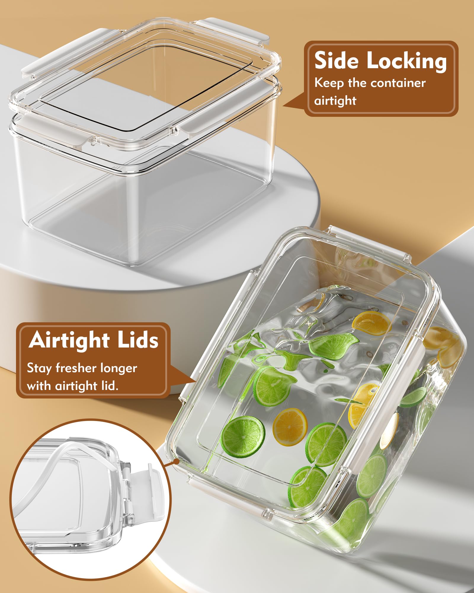 KEMETHY BPA-free PET material for safe pantry storage