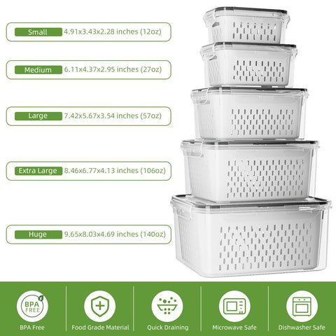 KEMETHY BPA-free polypropylene material for safe produce storage