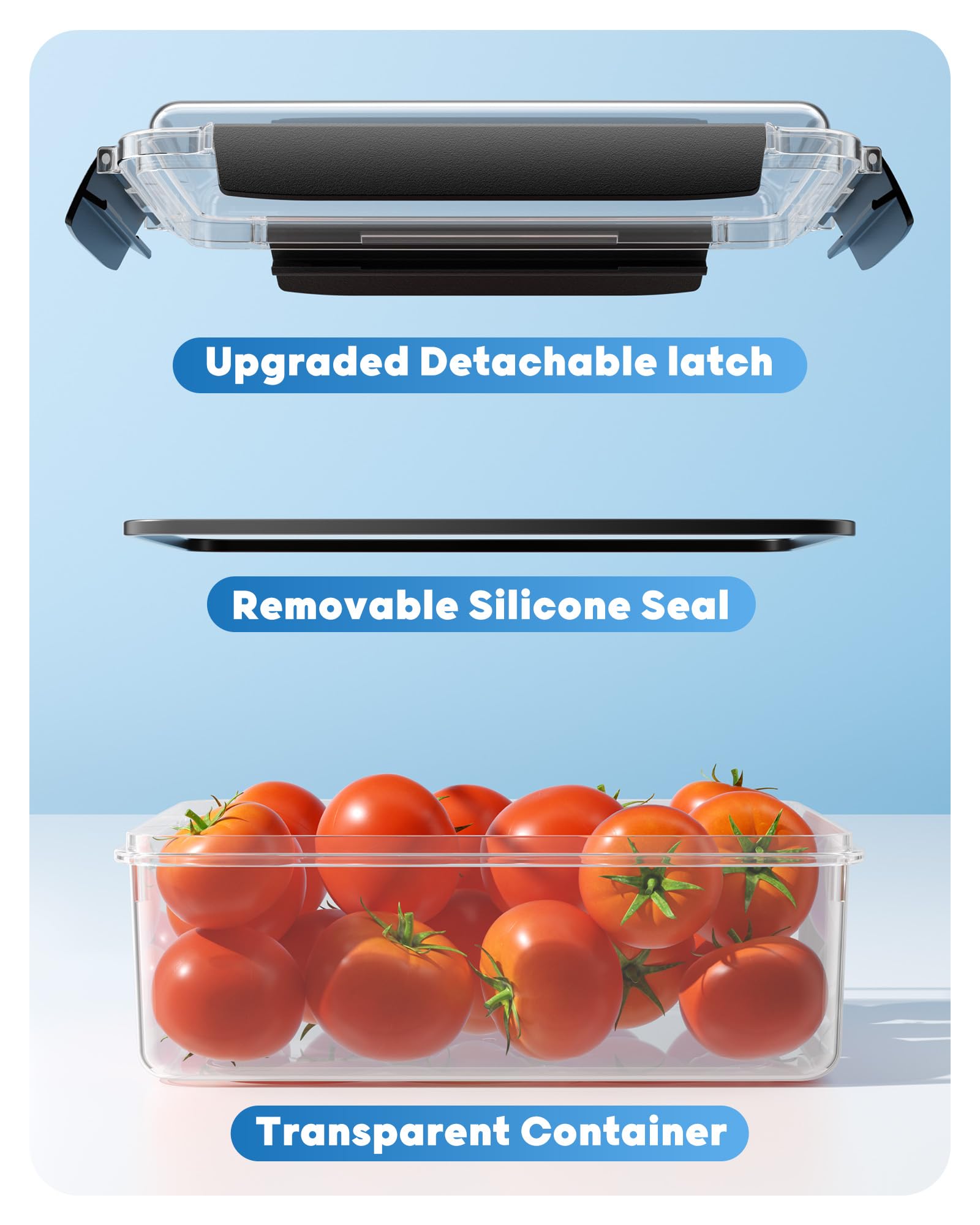 KEMETHY BPA-free polypropylene construction emphasizes durability and reuse.