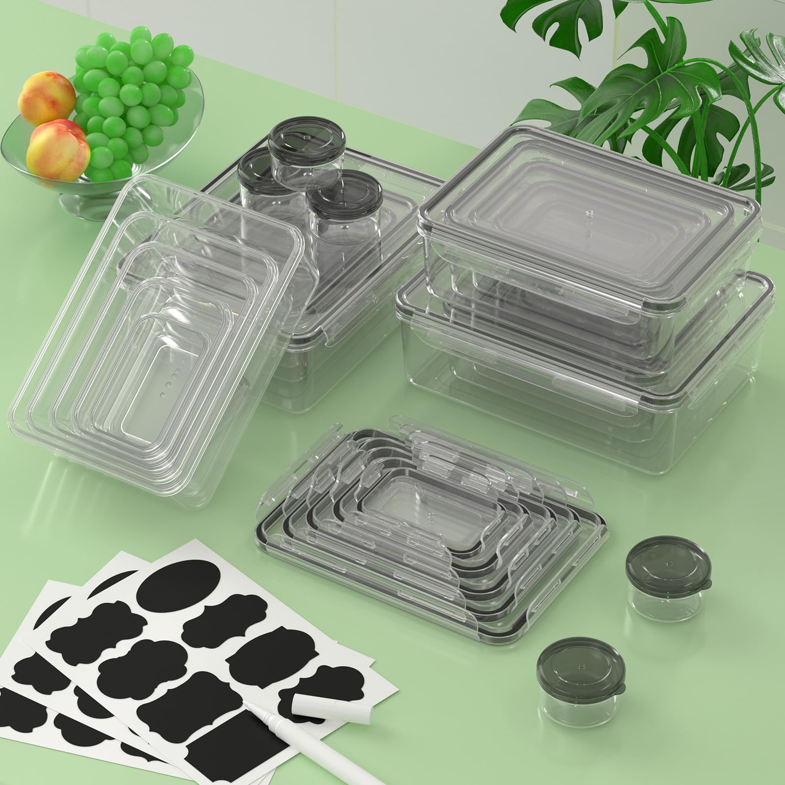 KEMETHY round sauce boxes for sauces and dips