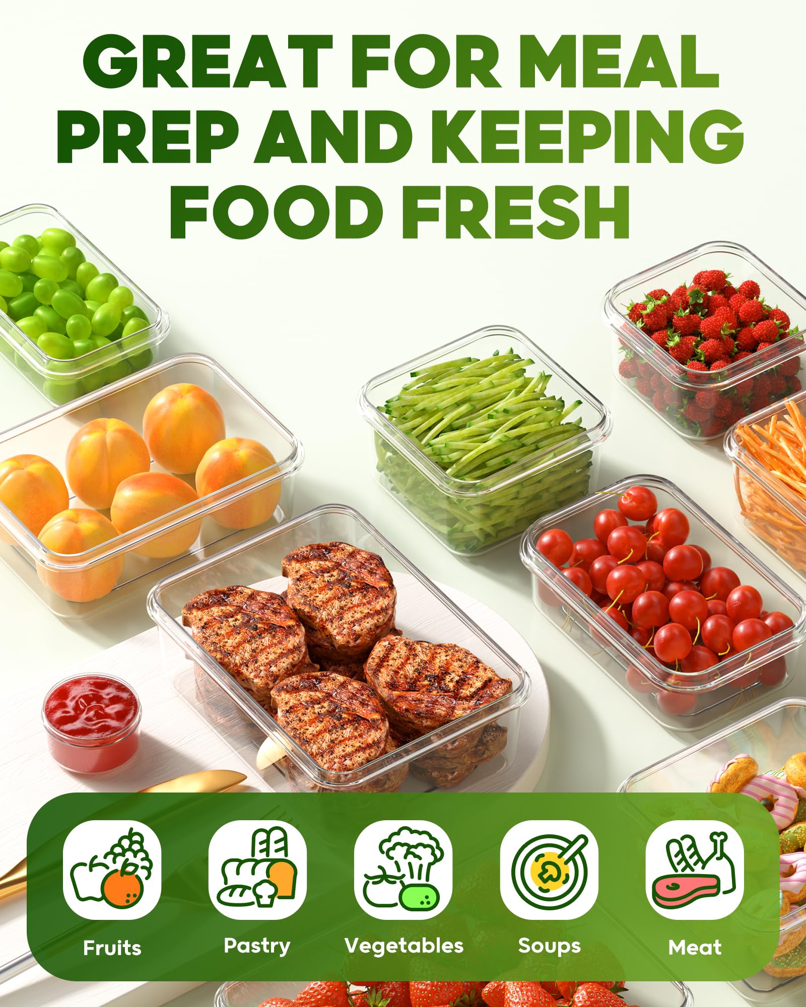 KEMETHY lightweight set easy to carry for picnics and on-the-go meals.