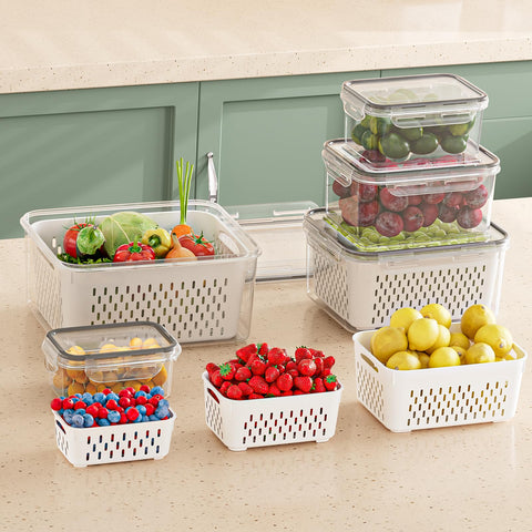 KEMETHY temperature-resistant containers for fridge use, safe from -20°C to 120°C