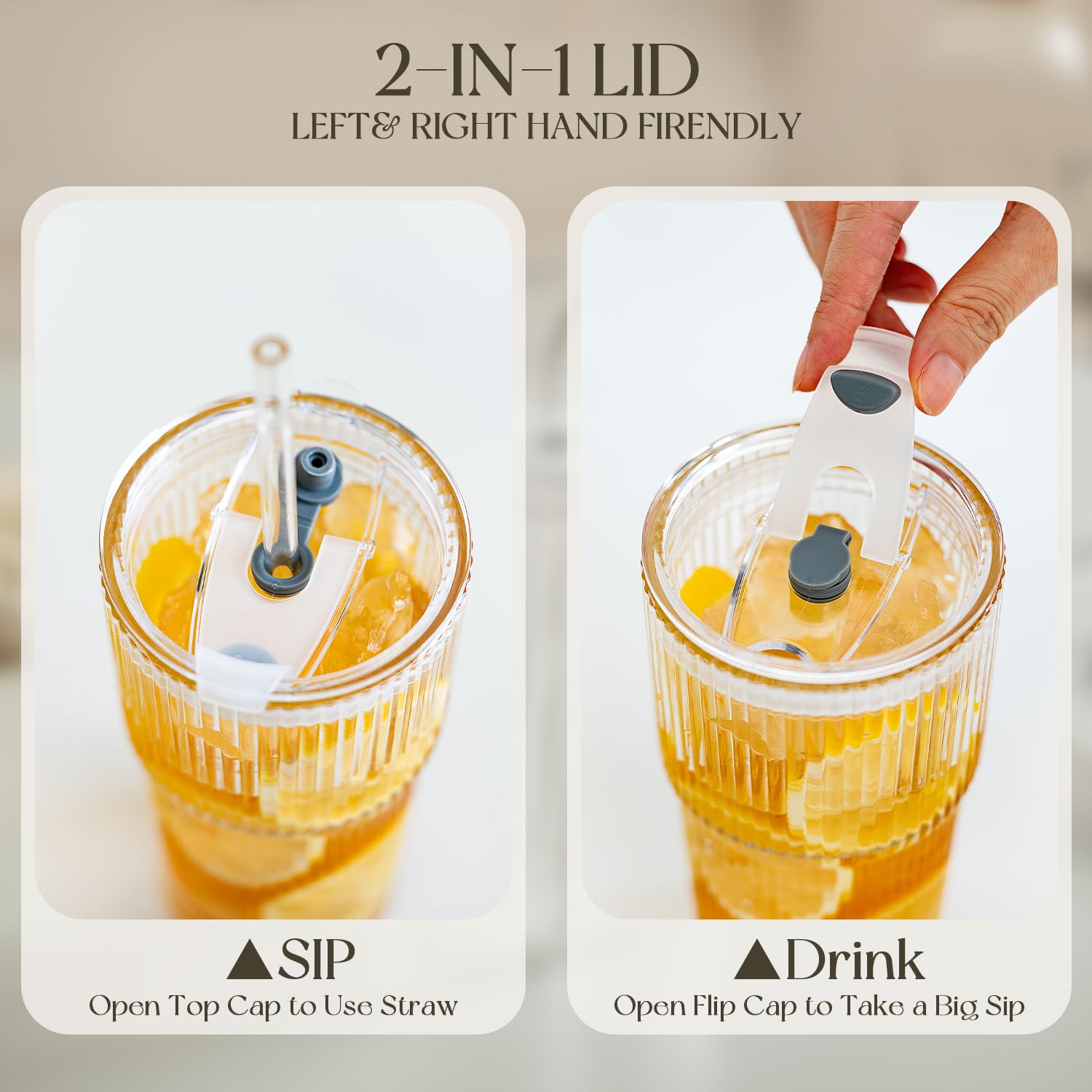 KEMORELA dishwasher-safe tumblers simplify cleanup after meals
