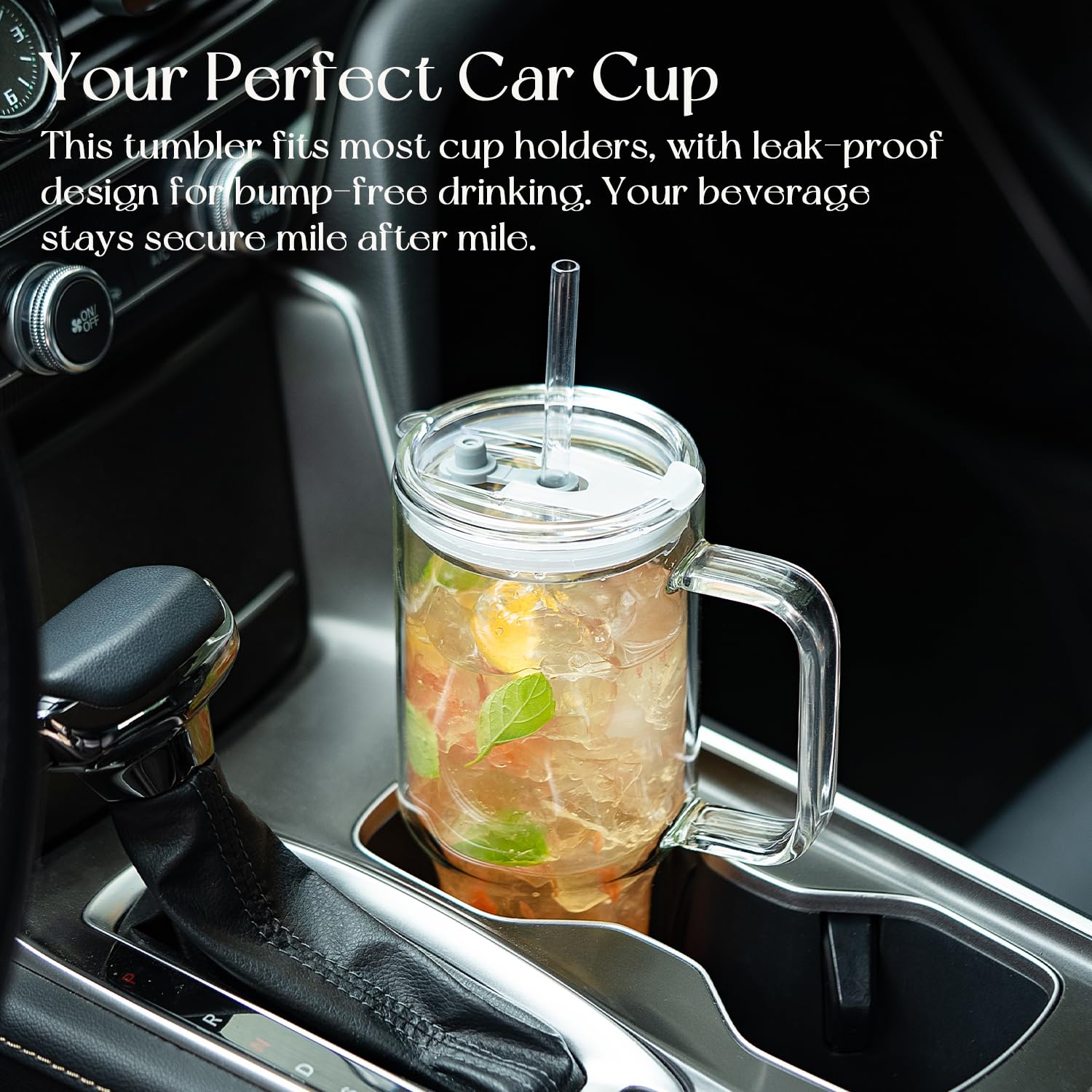 KEMORELA 28oz tumbler ideal for iced coffee and tea at home.