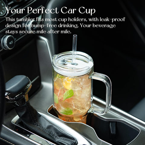 KEMORELA 28oz tumbler ideal for iced coffee and tea at home.